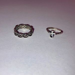 Size 5 Silver Plated Rings